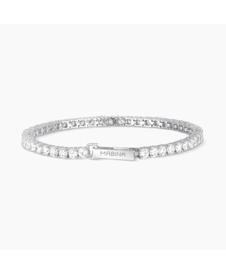 Bracciale tennis in zirconi bianchi [963ea60d]