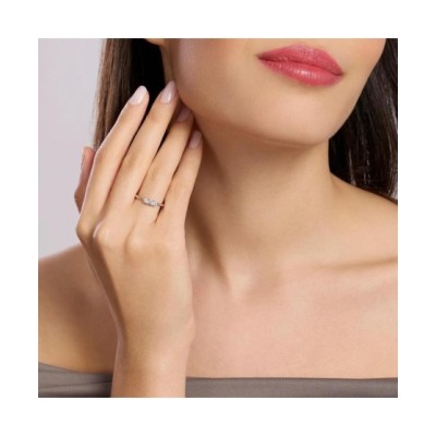 Anello trilogy con diamanti lab-grown 0,27 carati [85e75bb8]