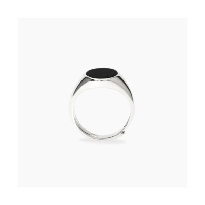 Anello KINGSTONE ovale in argento e onice [d76bac96]