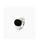 Anello KINGSTONE ovale in argento e onice [60766d92]