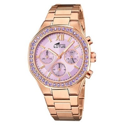 Lotus Orologio Acciaio Rosè Cronografo Quadrante Rosa - 18874/1 [c1387f33]