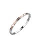 Bracciale Uomo in Acciaio con pvd Rosè e Zirconi Bianchi EHB359 [80c0aa14]