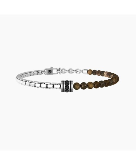 Bracciale uomo con catena e occhio di tigre - EQUILIBRIO - 732250 [dac13f40]