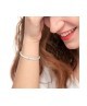 Bracciale con dischetti conchiglie bianche e turchesi 13BR131-W [afe04f1b]
