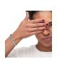 Bracciale con dischetti turchesi occhio di tigre e conchiglie bianche 13BR132-T [b1bd31c2]