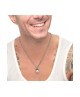 Collana catena grumetta con pendente 13CN042-W [62efde77]