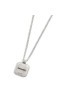 Collana catena grumetta con pendente turchese quadrato 13CN043-T [492ea164]