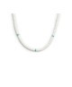 Collana con dischetti conchiglie bianche e turchesi 13CN045-W [37aca4dd]
