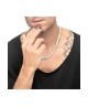 Collana con dischetti conchiglie bianche e turchesi 13CN045-W [a2eabb9f]