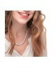 Collana con dischetti conchiglie bianche e turchesi 13CN045-W [599726d4]
