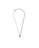 Collana perle fiume masticate con catena a sfere 13CO045-W [fd700586]