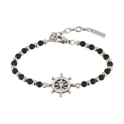 Bracciale con perline Uomo Breil Black Onyx TJ2408 [07e31a40]