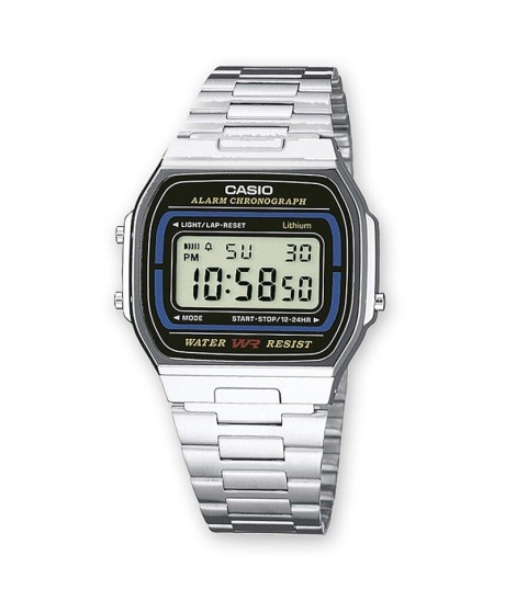 Casio Vintage Argentato/Acciaio Unisex - A164WA-1VES [962658f8]