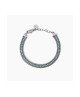 Bracciale con due catene e tennis azzurro 831027 [4976fcb4]