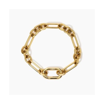 Bracciale dorato maglie alternate 831036 [79404969]