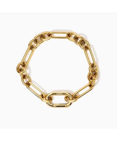 Bracciale dorato maglie alternate 831036 [79404969]