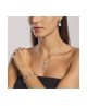 Girocollo con cristalli bianchi pendenti 851003 [33ba34a1]