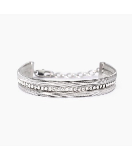Bracciale con doppia catena e tennis 831012 [bcda31d2]