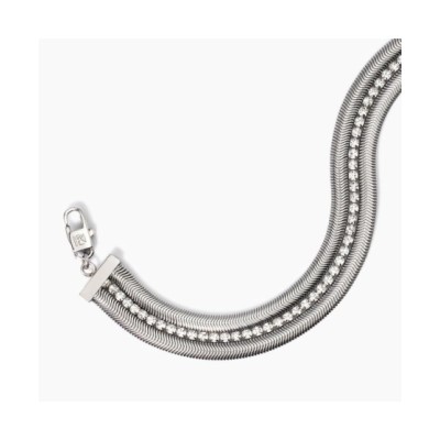 Bracciale con doppia catena e tennis 831012 [d2e1b3db]