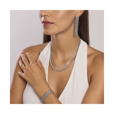 Bracciale con doppia catena e tennis 831012 [d7b1f4c5]