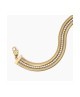 Bracciale dorato con doppia catena e tennis 831013 [554d6bda]