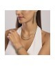 Bracciale dorato con doppia catena e tennis 831013 [501d2cc4]