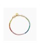 Bracciale tennis dorato multicolor 831015 [299d3ad7]