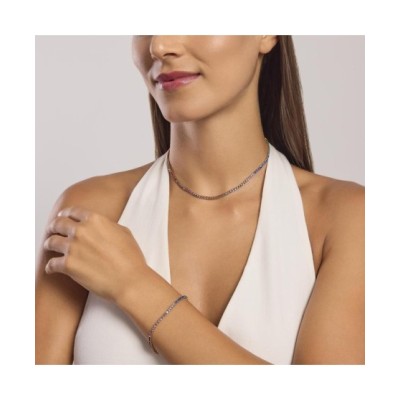 Bracciale tennis dorato multicolor 831015 [47a6b8de]