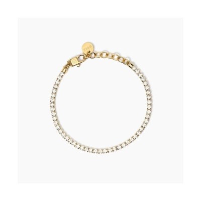 Bracciale tennis dorato con cristalli 831019 [0d4b9dde]