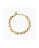 Bracciale dorato con tondi effetto martellato 831007 [905ee608]