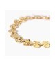 Bracciale dorato con tondi effetto martellato 831007 [4978a505]