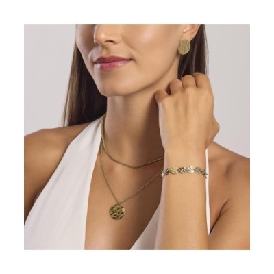 Bracciale dorato con tondi effetto martellato 831007 [fe656401]