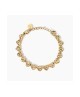 Bracciale dorato con cuori effetto martellato 831009 [bad1f002]