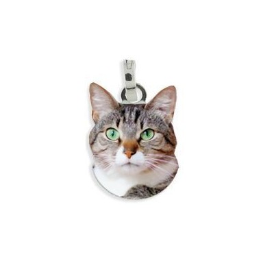 Medaglietta con gatto in argento 925 [fadd8426]