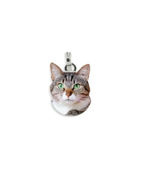 Medaglietta con gatto in argento 925 [fadd8426]