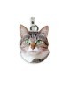 Medaglietta con gatto in argento 925 [fadd8426]