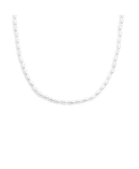 Collana catena con perle ovali 33CN0032-W [c4e3fbe8]