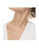 Collana catena grumetta con sfere e perla irregolare pendente 33CN0035G-W [3dafb8b8]