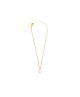 Collana catena grumetta con sfere e perla irregolare pendente 33CN0035G-W [8fe23ea2]