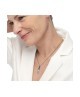 Collana Unisex piuma pendente con occhio di tigre ovale - 13CO0154-M [1e4a23ab]