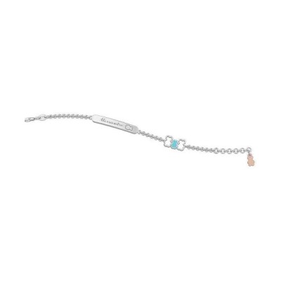 Bracciale Con Targa Bambino Personalizzabile Argento 925 gioiello Nanan Bijou NAN0069 [4253a42b]
