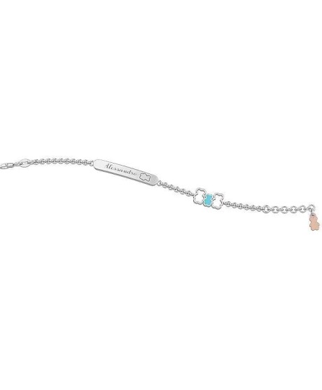 Bracciale Con Targa Bambino Personalizzabile Argento 925 gioiello Nanan Bijou NAN0069 [4253a42b]