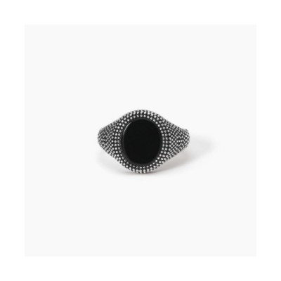Anello chevalier con agata nera MASCALZONE 523325 [5a9a36f0]
