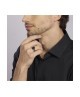 Anello chevalier con agata nera MASCALZONE 523325 [31f1f3e7]