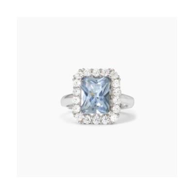 Anello in argento con acquamarina sintetica DESIDERIO INFINITO 523367 [518f728f]