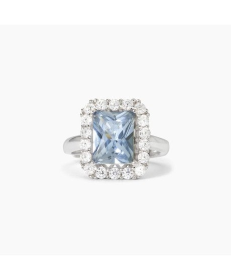 Anello in argento con acquamarina sintetica DESIDERIO INFINITO 523367 [518f728f]