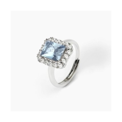 Anello in argento con acquamarina sintetica DESIDERIO INFINITO 523367 [3fb4f086]