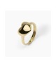 Anello chevalier con cuore in argento dorato DON'T SAY LOVE 523380 [7c0ffeba]