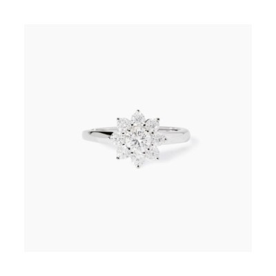 Anello con fiore in zirconi Eden 523444 [1579e2ca]