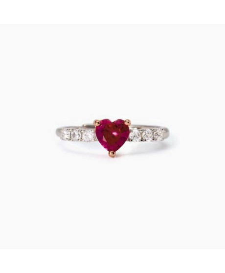 Anello Donna con rubino sintetico e zirconi Rouge 523407 [99c07eb4]